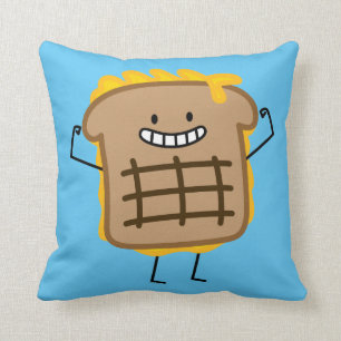 Happy Grilled Cheese Sandwich Cushion