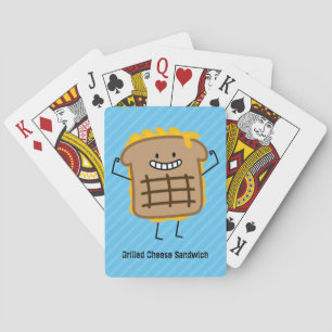 Happy Grilled Cheese Sandwich Playing Cards