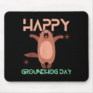 Happy Groundhog Day 2023 Lovers Costume Funny Grou Mouse Mat