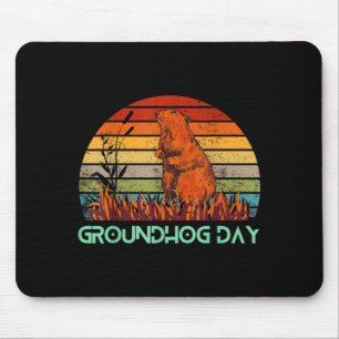 Happy Groundhog Day 2023 Lovers Costume Funny Grou Mouse Mat