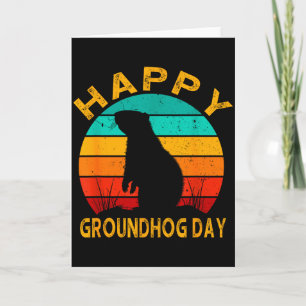 Happy Groundhog Day 2025 February 2 Groundhog Love Card