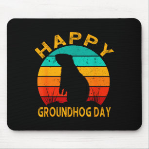 Happy Groundhog Day 2025 February 2 Groundhog Love Mouse Mat