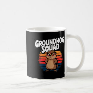 Happy Groundhog Day 2025 - Funny Groundhog Squad Coffee Mug