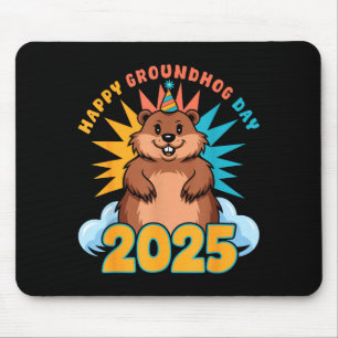 Happy Groundhog Day 2025 Kids Toddler Men Women Gi Mouse Mat