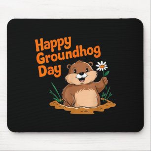 Happy Groundhog Day 2025 Matching Family Funny Par Mouse Mat