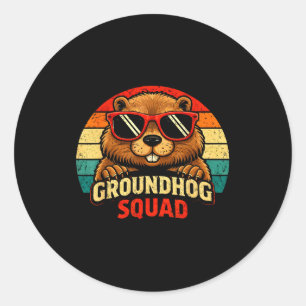 Happy Groundhog Day 2026 Celebration Funny Groundh Classic Round Sticker