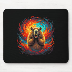 Happy Groundhog Day 2026 Groundhog Gentleman Hat _ Mouse Mat