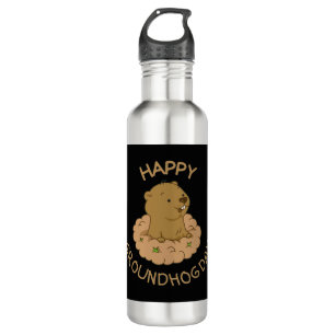 Happy Groundhog Day 710 Ml Water Bottle