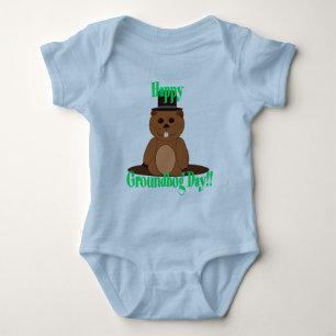 Happy Groundhog Day! Baby Bodysuit