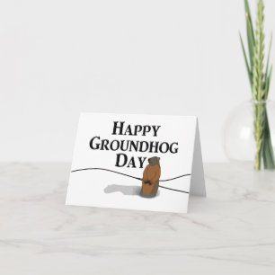 Happy Groundhog Day Card