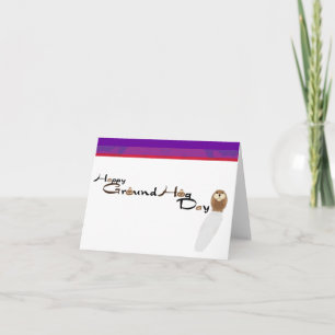 Happy Groundhog Day Card