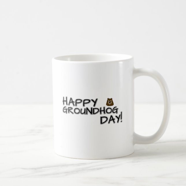 Happy Groundhog Day! Coffee Mug (Right)