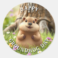 Happy Groundhog Day | Cute Woodchuck