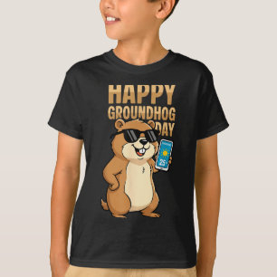 Happy Groundhog Day Cute Woodchuck Groundhog Holid T-Shirt