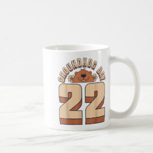 Happy Groundhog Day February 2 Retro Animal Lovers Coffee Mug