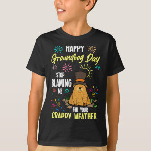 Happy Groundhog Day Funny Groundhog Lover _1 T-Shirt
