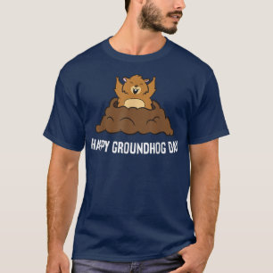 Happy Groundhog Day Funny Groundhog T-Shirt