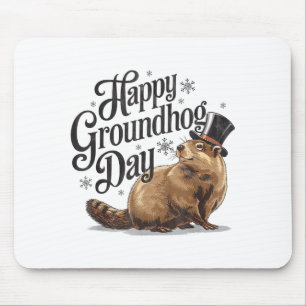 Happy Groundhog Day Ground Hog Animal Costume Men Mouse Mat