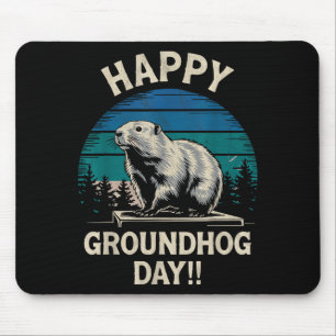 Happy Groundhog Day Ground Hog Animal Costume Men Mouse Mat