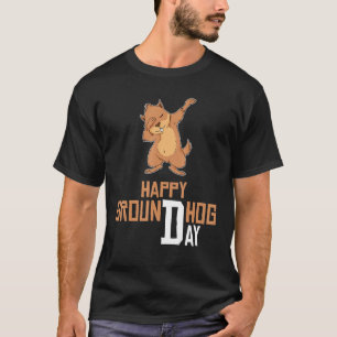 Happy Groundhog Day Groundhog Dabbing Respect The T-Shirt