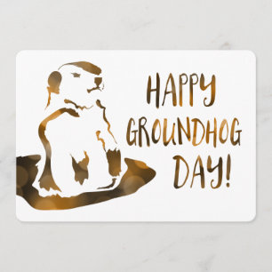 happy groundhog day invitation