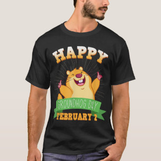Happy Groundhog Day Long Sleeve Shirt February 2 F