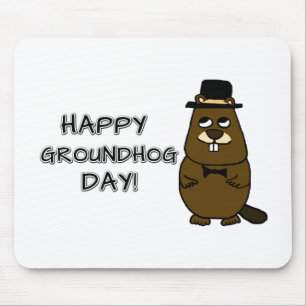 Happy Groundhog Day! Mouse Mat