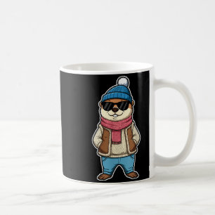 Happy Groundhog Day Shadow Cute Groundhog Funny  Coffee Mug