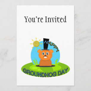Happy Groundhog Day Sunshine Invitation