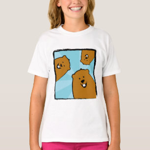 Happy Groundhogs with Smiles T-Shirt
