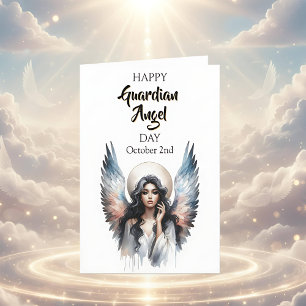 Happy Guardian Angel Day   (Hispanic) Card