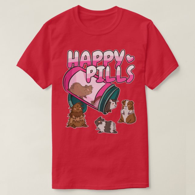 Happy Guinea Pigs  T-Shirt (Design Front)