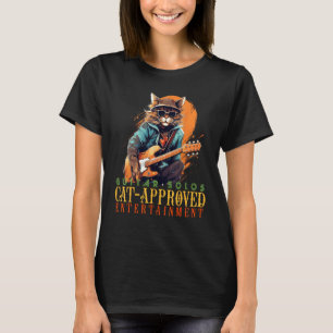 Happy Guitar Cat for electric Guitars and Rock'n R T-Shirt