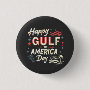 Happy Gulf of America's Funny Patriotic 3 Cm Round Badge