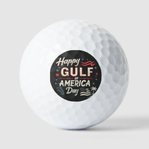 Happy Gulf of America's Funny Patriotic Golf Balls