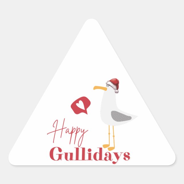 Happy Gullidays Sticker (Front)