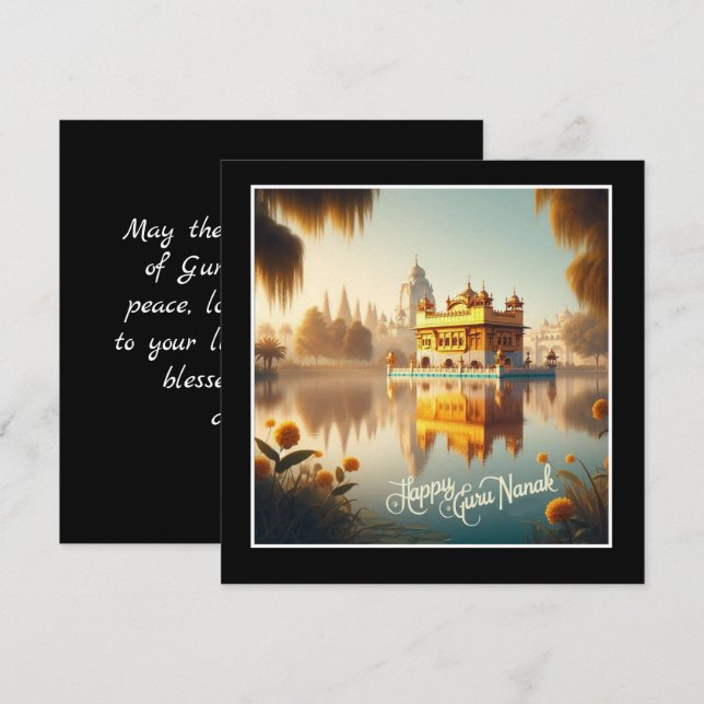Happy Guru Nanak Card (Front/Back)