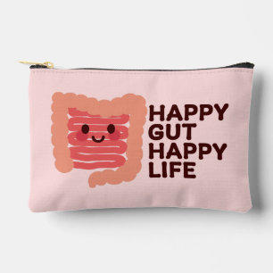 Happy Gut, Happy Life – Cute Smiling Intestine Accessory Pouch