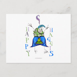 happy haggis postcard