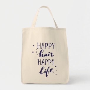 Happy Hair Happy Life Tote Bag