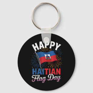 Happy Haitian Flag Day Cool Haiti Flag Map Haitian Key Ring