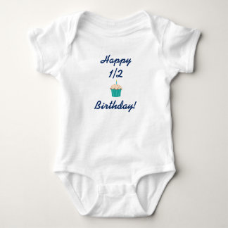 Happy Half Birthday! 6 Month Birthday Baby Bodysuit