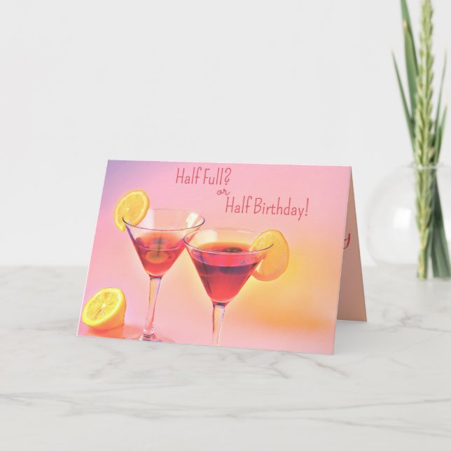 Happy Half Birthday Card (Front)