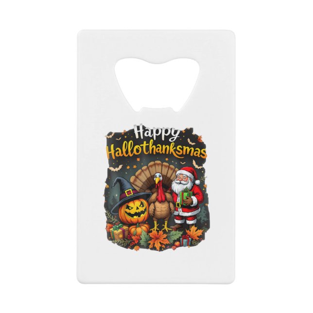 Happy Hallo Thanks mas Merry Christmas Santa Claus (Front)