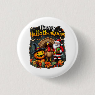 Happy Hallo Thanks mas Merry Christmas Santa Claus 3 Cm Round Badge