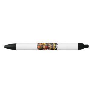 Happy Hallo Thanks mas Merry Christmas Santa Claus Black Ink Pen