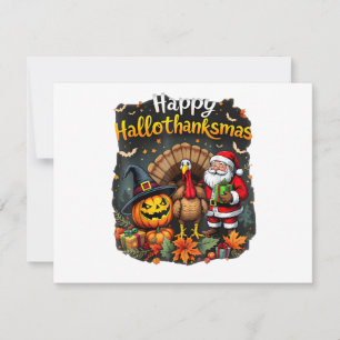 Happy Hallo Thanks mas Merry Christmas Santa Claus Save The Date
