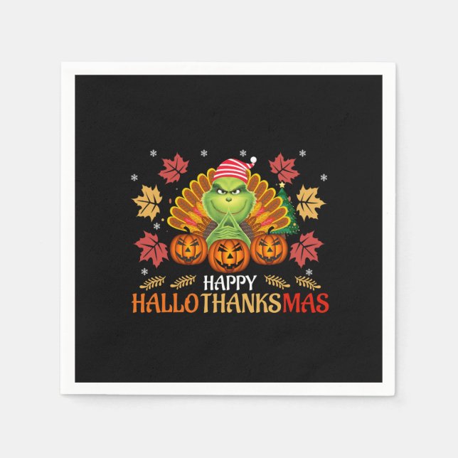 happy hallo thanksmas napkin (Front)