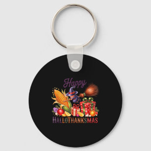 Happy Hallothankmas Witch Cornucoa Key Ring