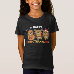 Happy Hallothanksmas Beaver Christmas Beaver T-Shirt